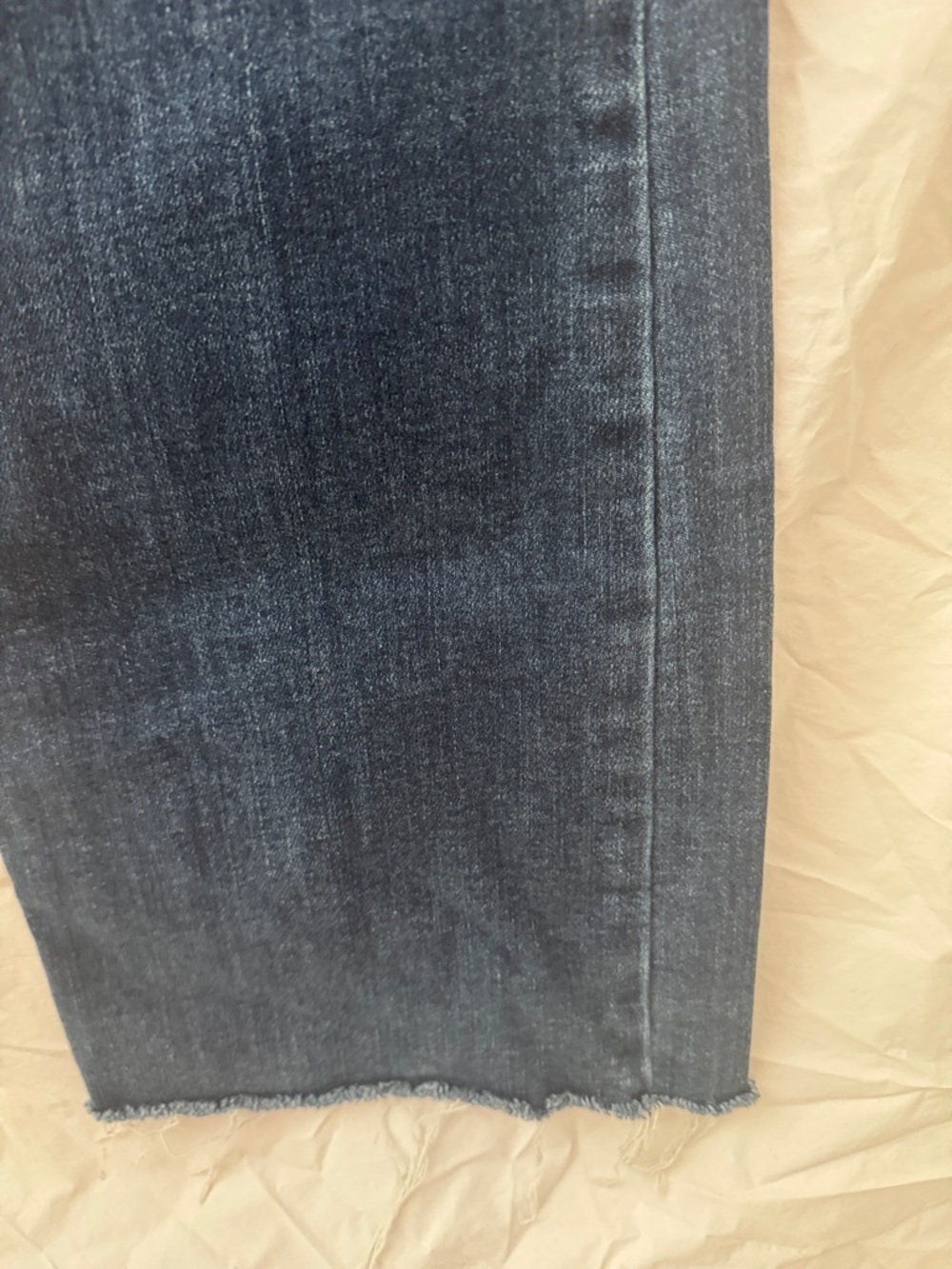 Judy Blue High Rise Raw Hem Dark Blue Bootcut Jeans - Picture 5 of 8